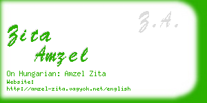 zita amzel business card
